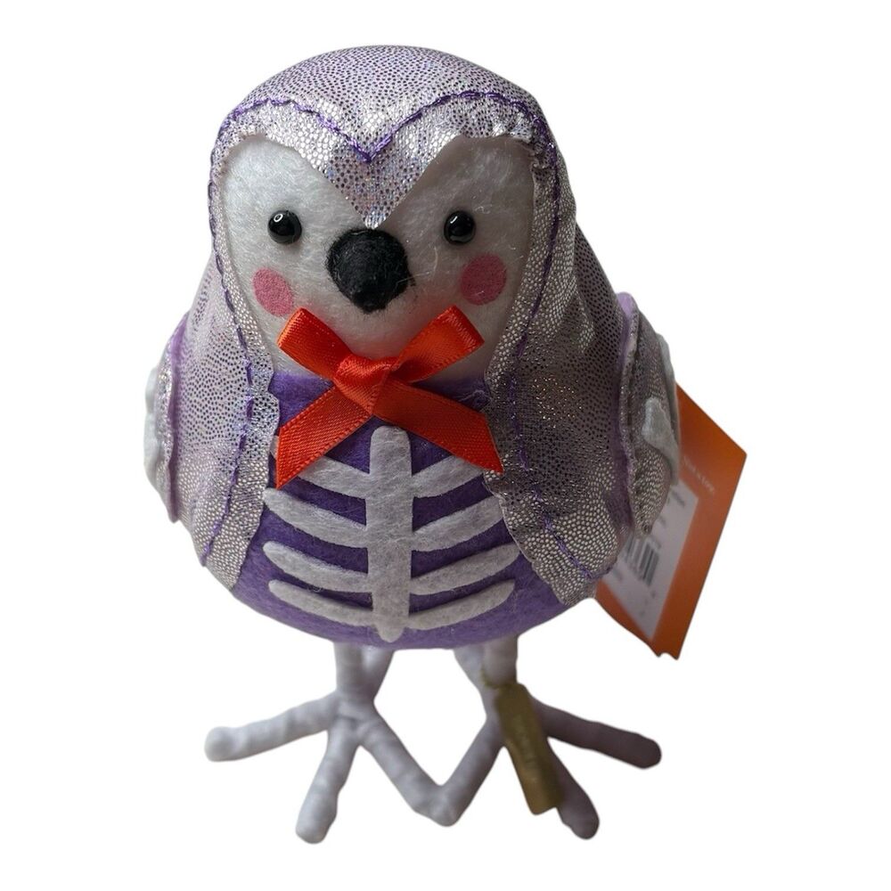 NWT 2025 Target Hyde & Eek! Featherly Friends Halloween Skeleton Bird ‘BONITA’